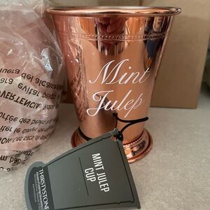 NEW Mint Julep Cup - Thirstystone / Cambridge Stainless Steel w/Copper